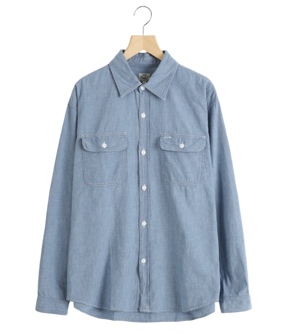 CHAMBRAY L/S WORK SHIRT BLEACH