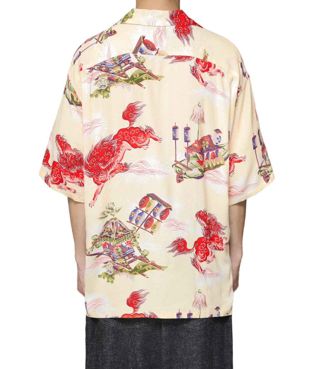 RAYON ALOHA SHIRT “ORIENTAL FESTIVAL“ | GOLD(ゴールド