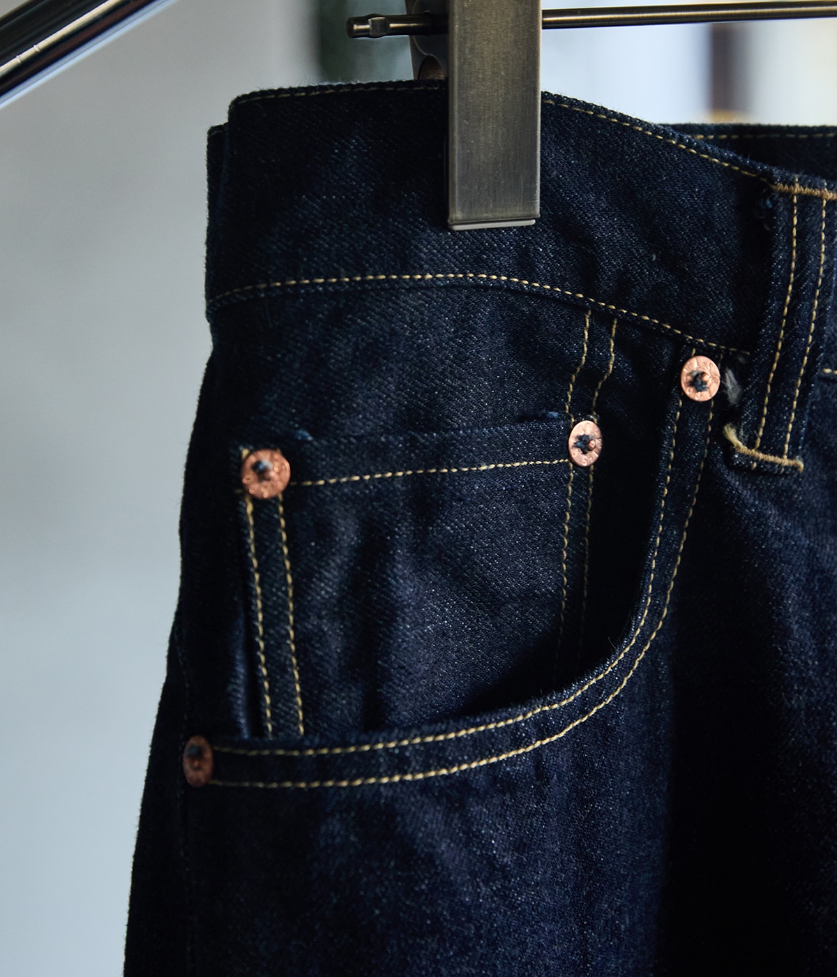 パンツ AK 別注 14oz. SELVEDGE DENIM 5POCKET WIDE PANTS ZXX MODEL