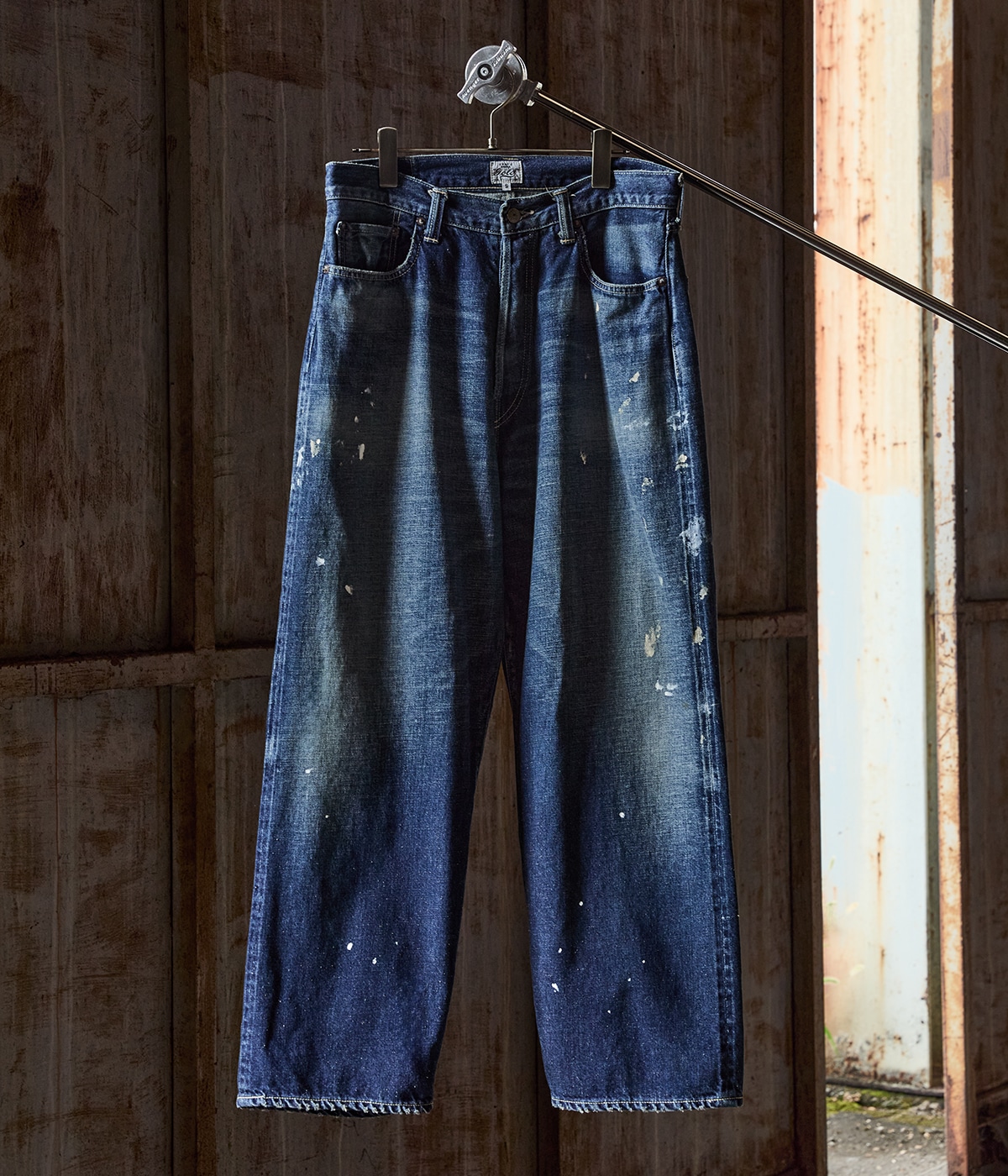 ★codegraphy★ Wide fit track denim pants vintage blue CBESU Pacsun Navy Wide Leg Track Pants | PacSun