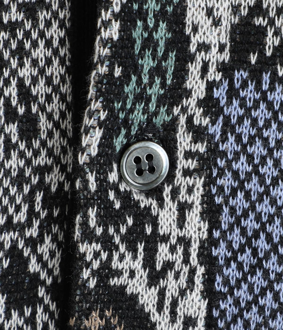 トップス WACKOMARIA PYTHON KNIT POLO SHIRT M WACKO MARIA/PYTHON JACQUARD KNIT POLO SHIRT（NAVY