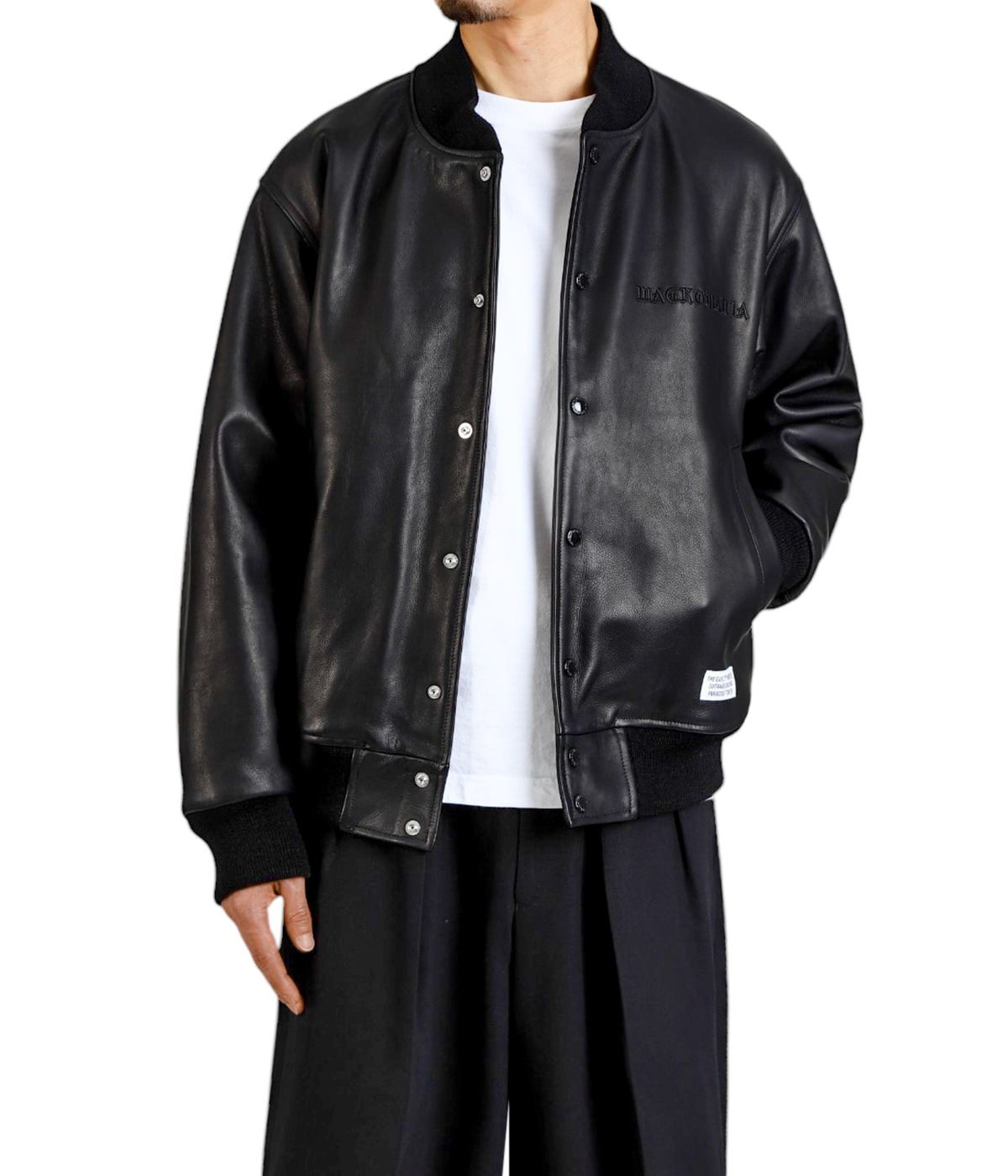 LEATHER VARSITY JACKET -A- ( TYPE-1 ) | WACKO MARIA