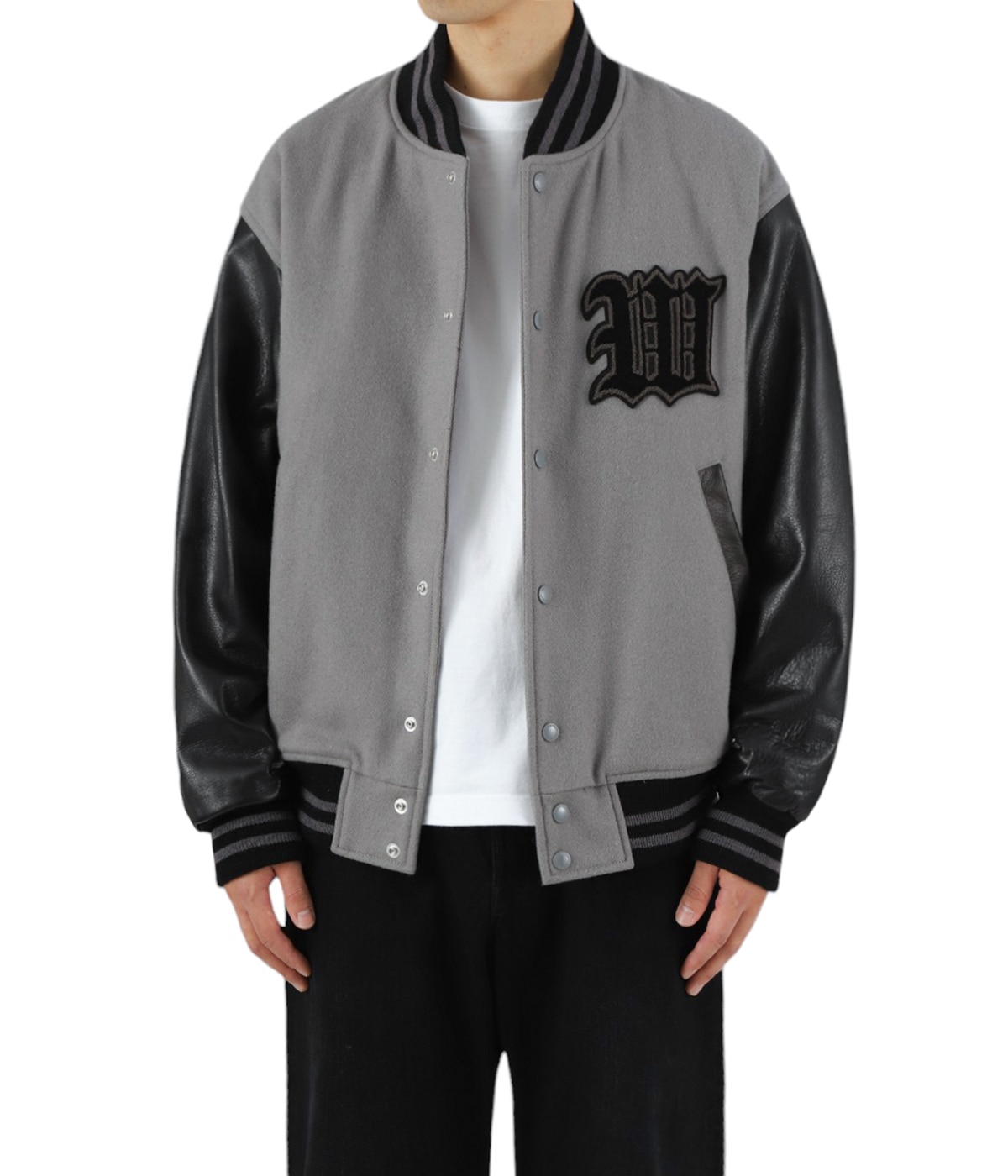 LEATHER VARSITY JACKET -B- ( TYPE-1 ) | WACKO MARIA