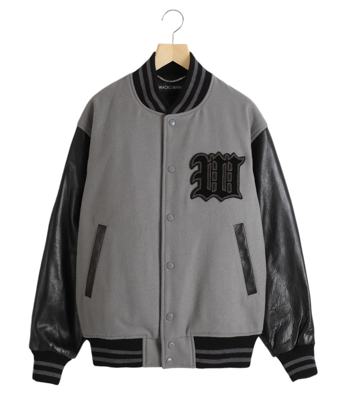 LEATHER VARSITY JACKET -B- ( TYPE-2 ) | WACKO MARIA