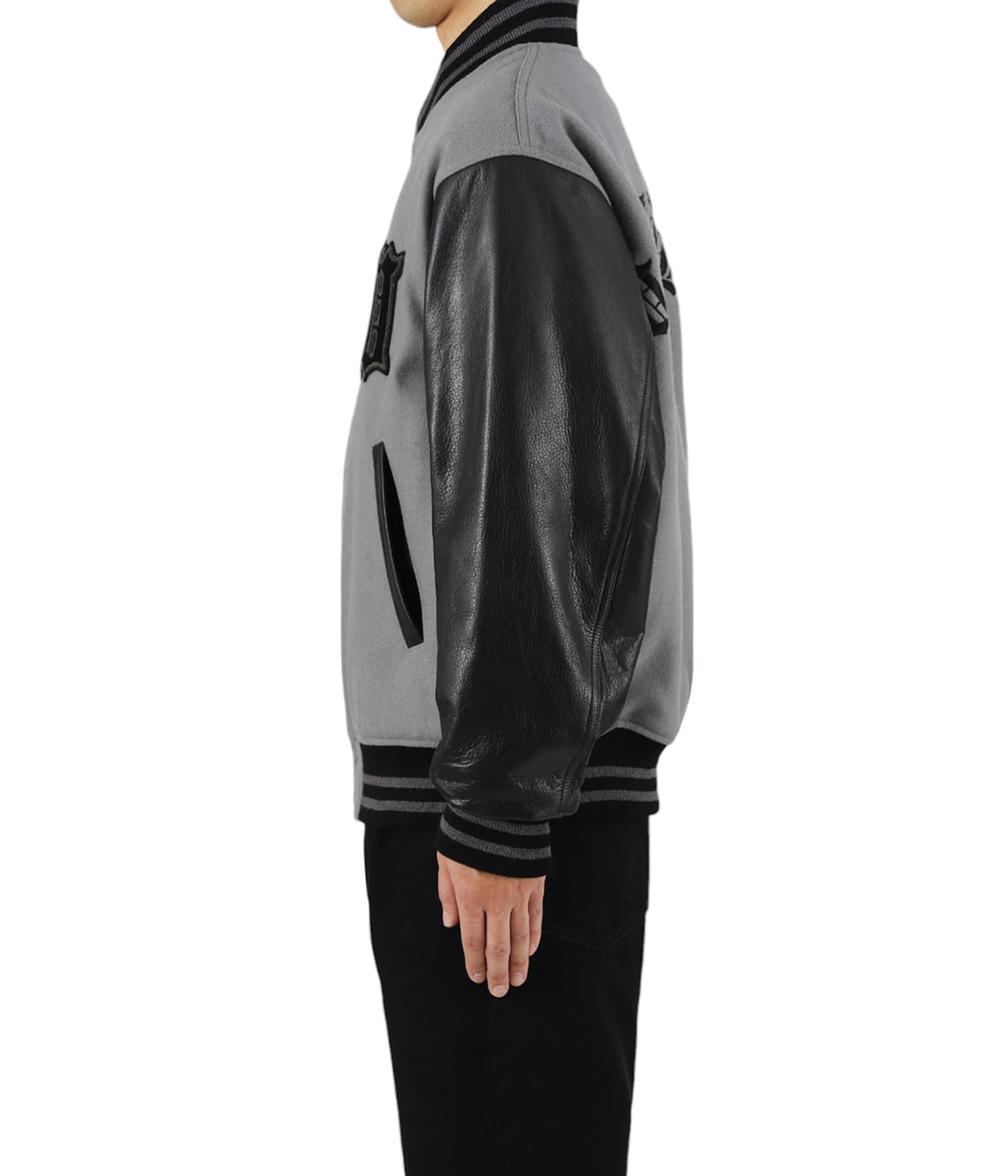 ジャケット・アウター WACKOMARIA 23FW LEATHER VERCITY JACKET Leather Varsity Jacket 23FW-WMO-BL03 | WACKOMARIA 2023 Fall