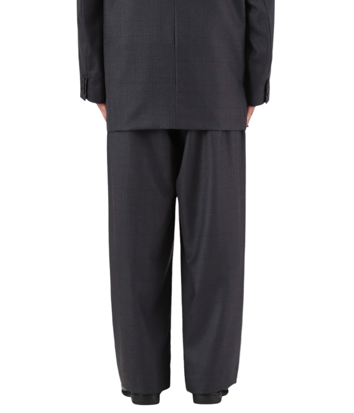 WOOL GLEN CHECK - 1 TUCK PANTS | URU(ウル) / パンツ