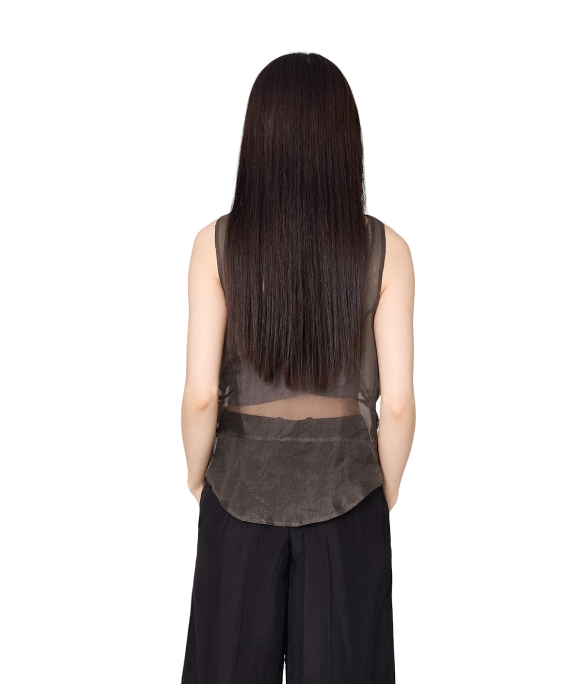 EZUMi◆トップス/FREE/アクリル/GRY/YEAW23KT04 PUPPYGALLERY ] Outside plus cooling tank top