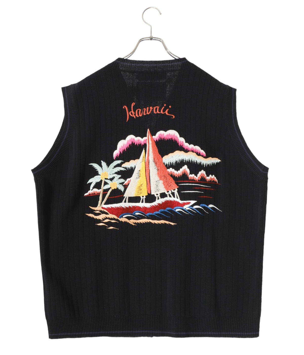 トップス dairiku 22aw knit vest black dairiku 22aw knit vest black