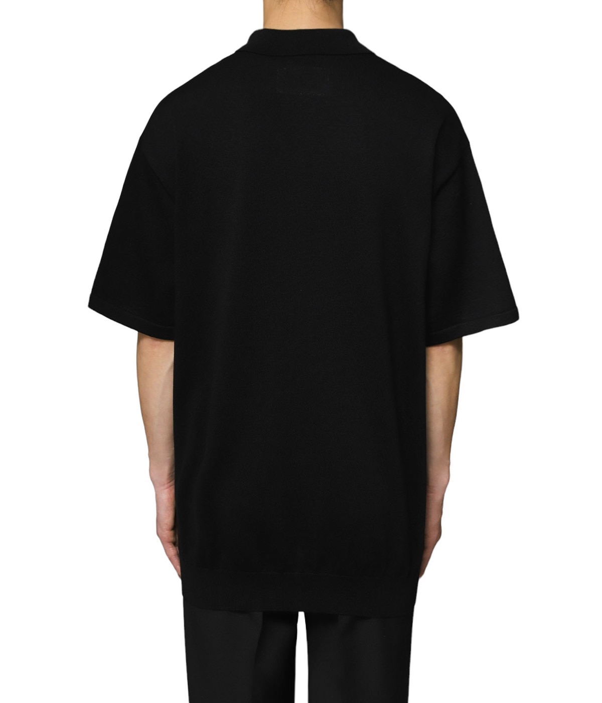 NKNIT◆ポロシャツ/--/--/ブラック/無地/NKNIT24SS-N030 NKNIT(ンニット) / ポロシャツ/--/--/ブラック/無地/NKNIT24SS