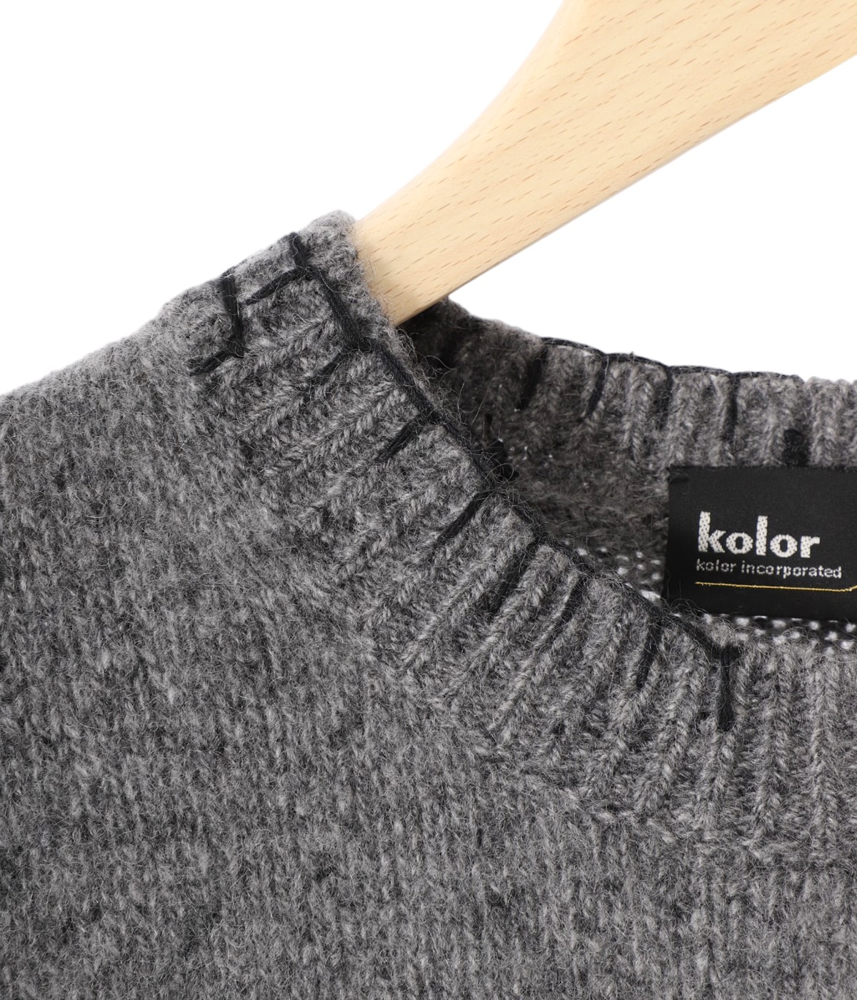 kolor カラー　23scm-n02302　ニット　黒　サイズ1 kolor カラー 23scm-n02302 ニット 黒 サイズ1 - メルカリ