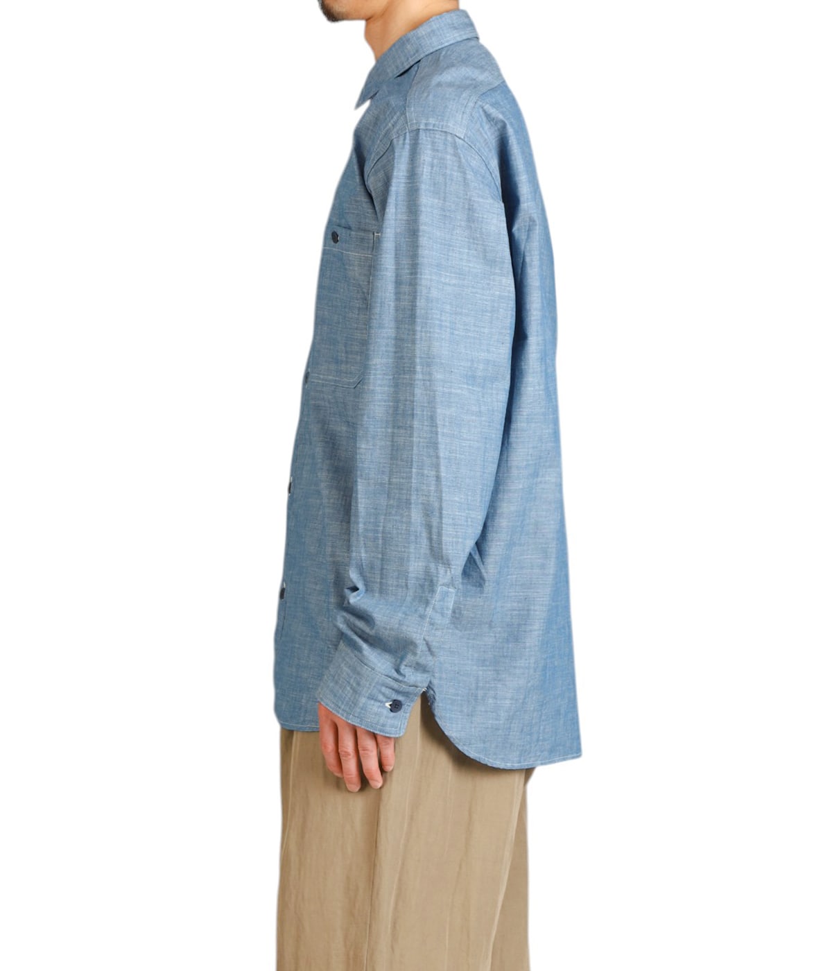 LIKE WEAR CHAMBRAY SHIRT - 25102 - | YAECA(ヤエカ