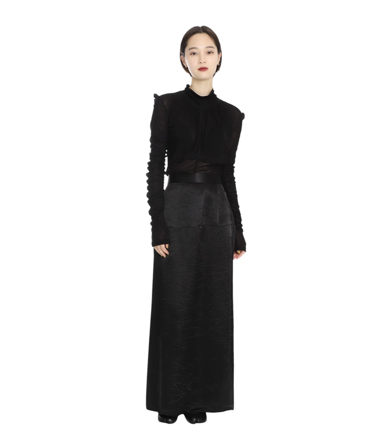 PHOTOCOPIEUフォトコピューZIG-ZAG SWEAT SKIRT 36 ZIP-DETAIL LONG SKIRT PHOTOCOPIEU フォトコピュー