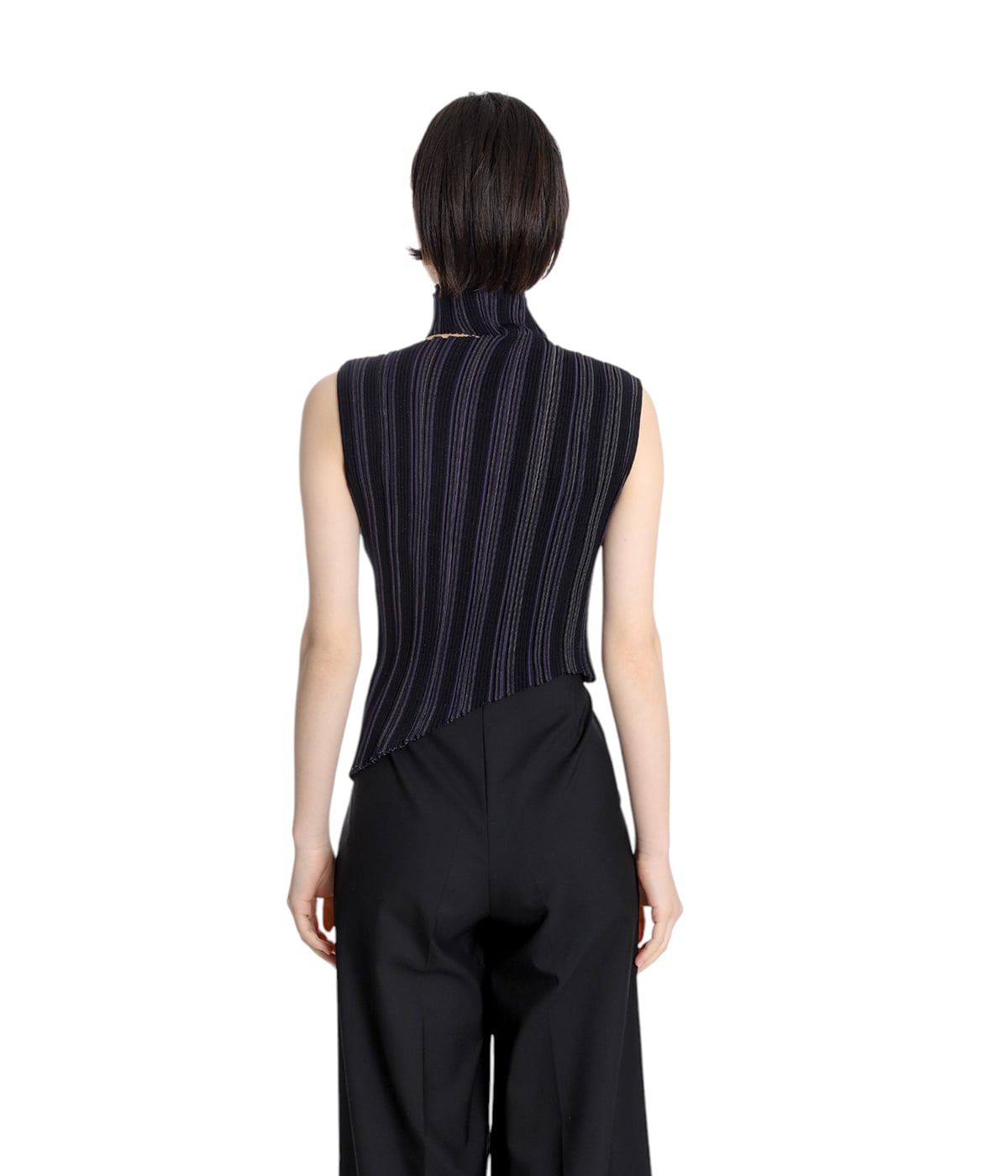 レディース】ASYMMETRIC SLEEVELESS OVAL TOP(MARGA