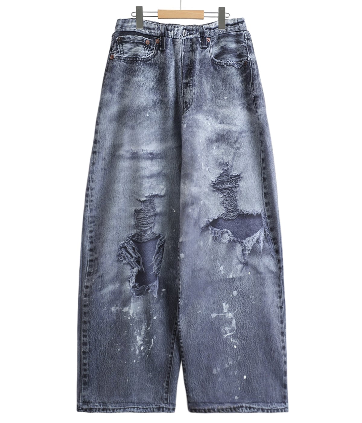 未使用 トーキングアバウト ジ アブストラクション パンツ 3 (L) ベージュ DENIM PRINT WIDE PT | TALKING ABOUT THE ABSTRACTION