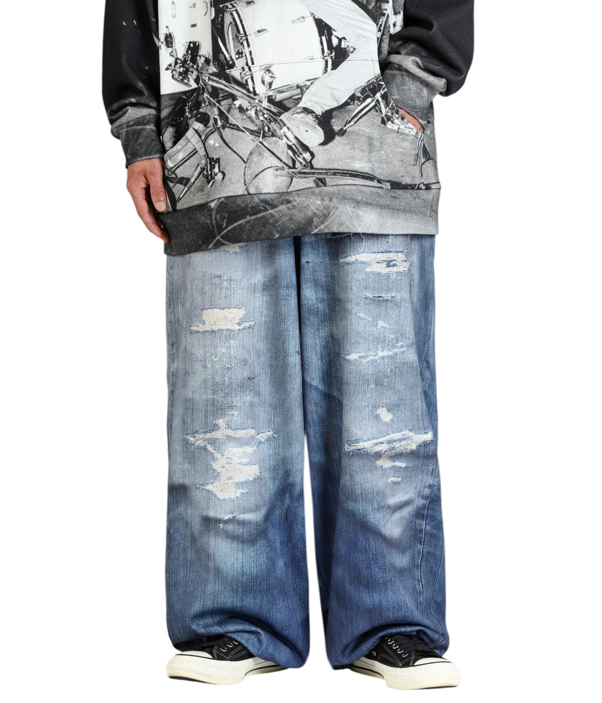 DENIM PRINT WIDE PT | TALKING ABOUT THE ABSTRACTION