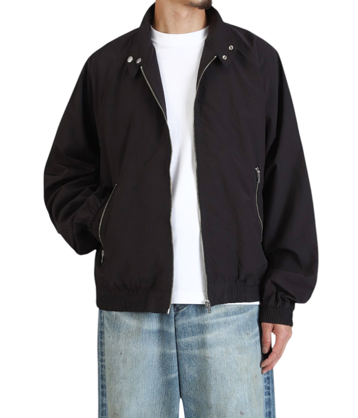 sugar hill 2024 AW 黒 ナイロンジャケット SUGARHILL(シュガーヒル)のNYLON ZIP HOODED JACKET BLACKの通販