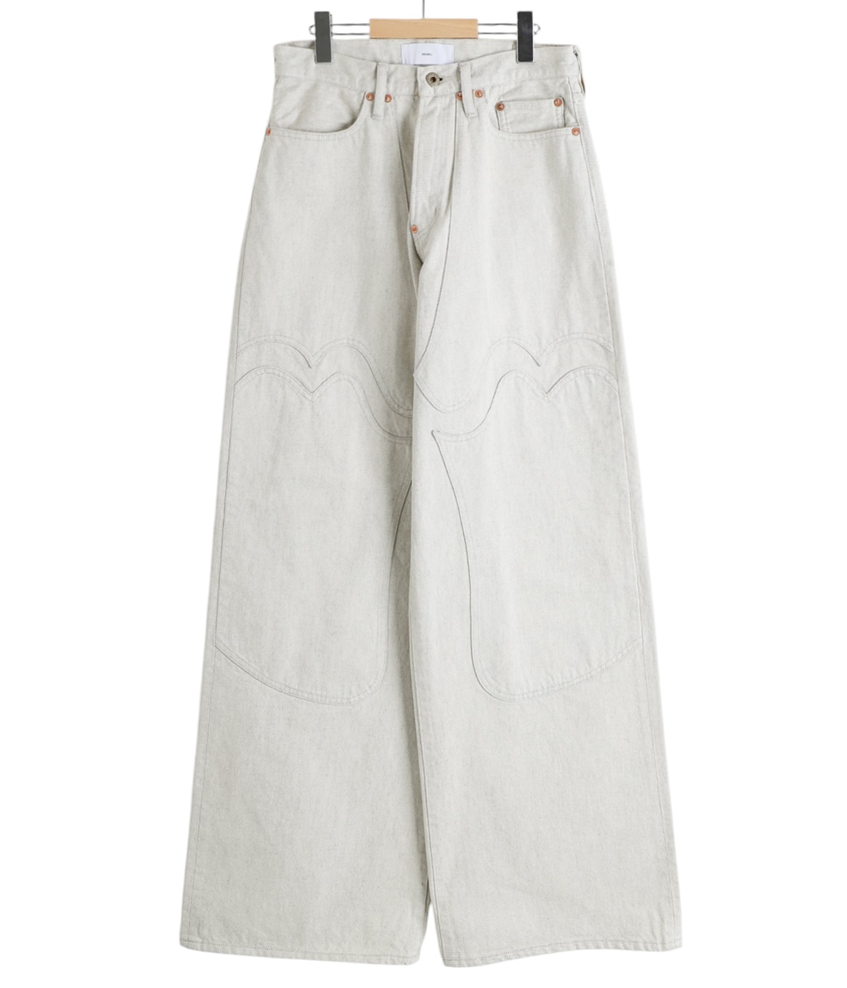 sugarhill ホワイトデニム WESTERN DOUBLE KNEE PANTS WIDE CUT | SUGARHILL(シュガーヒル