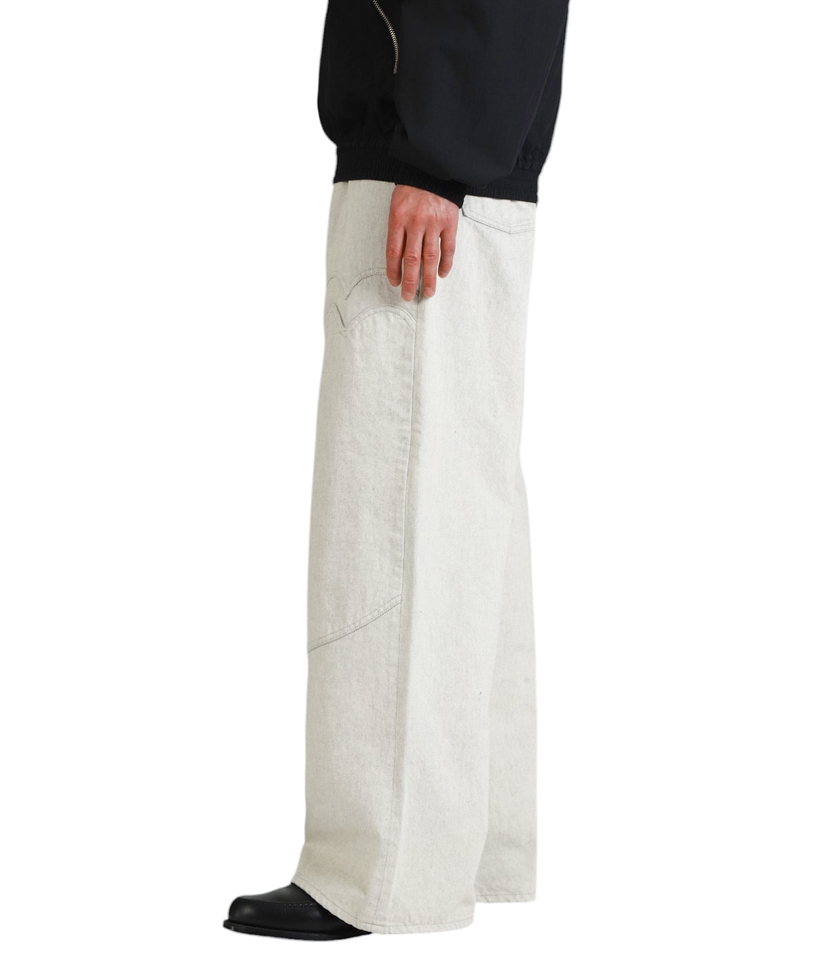 sugarhill ホワイトデニム WESTERN DOUBLE KNEE PANTS WIDE CUT | SUGARHILL(シュガーヒル