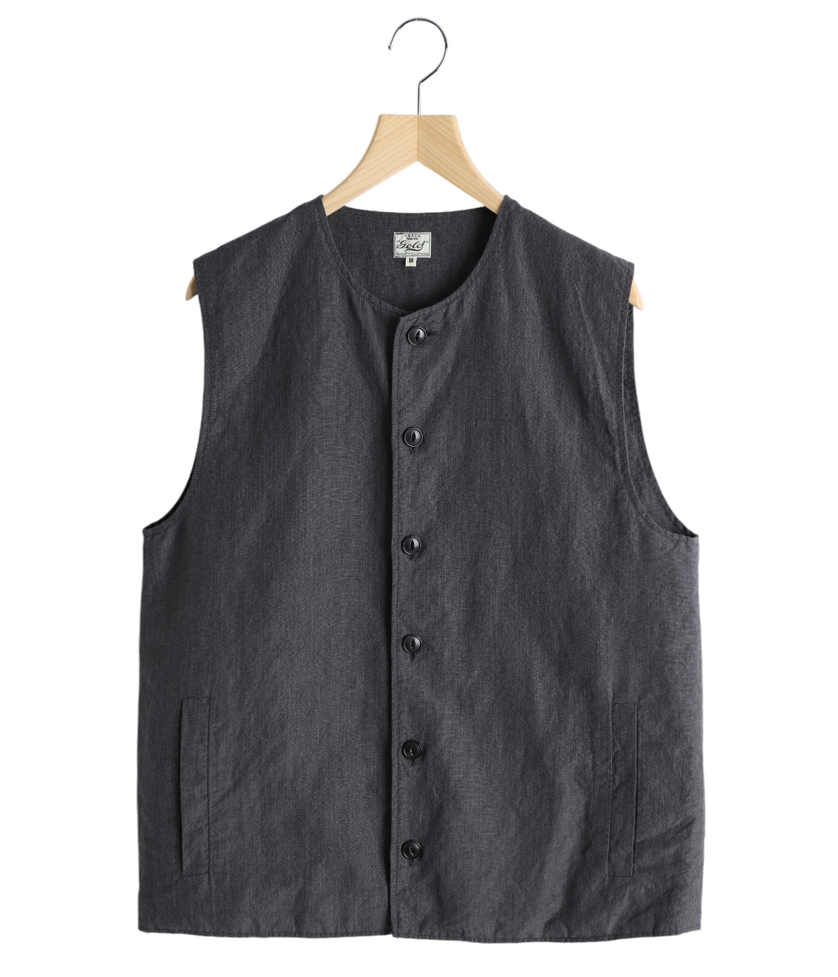 LINEN / WOOL TROPICAL CREW NECK VEST