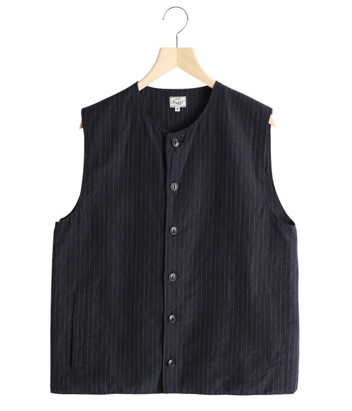 LINEN / WOOL TROPICAL CREW NECK VEST