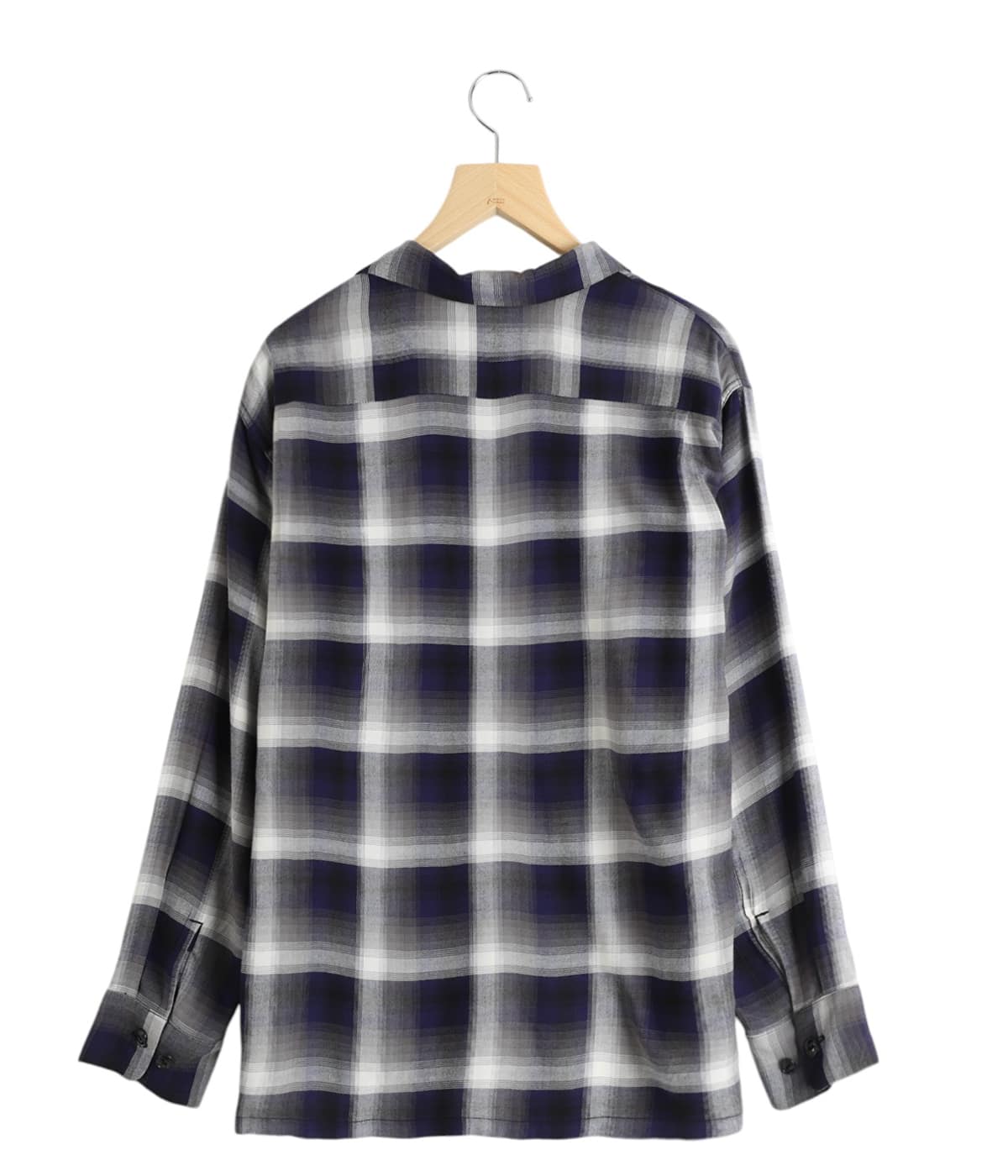 RAYON CHECK L/S OPEN SHIRT | GOLD(ゴールド) / トップス 長袖