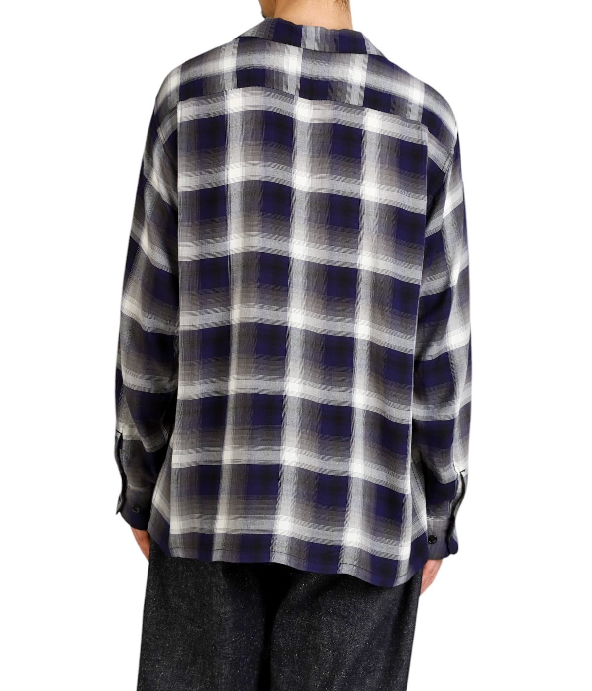 RAYON CHECK L/S OPEN SHIRT | GOLD(ゴールド) / トップス 長袖