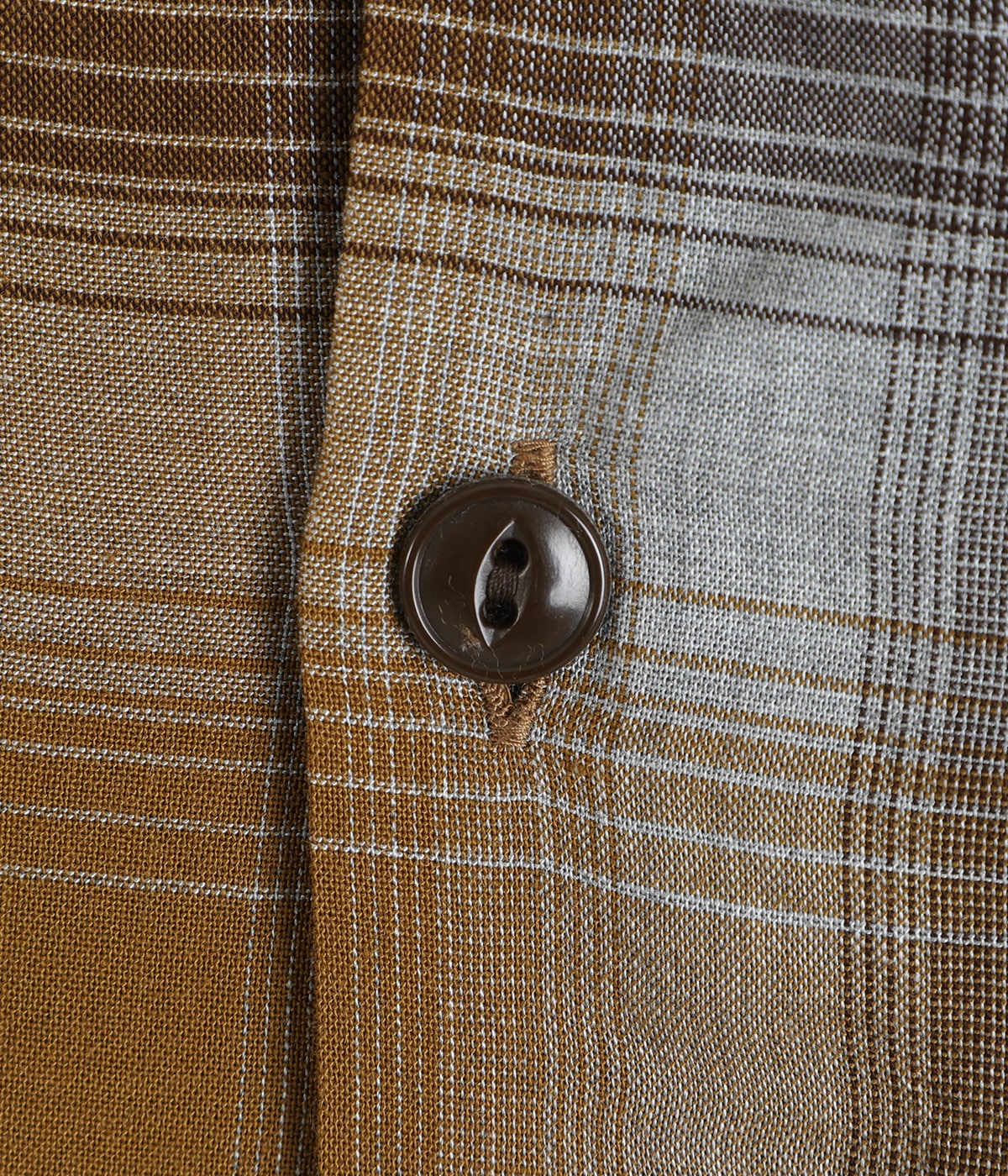 RAYON CHECK L/S OPEN SHIRT | GOLD(ゴールド) / トップス 長袖