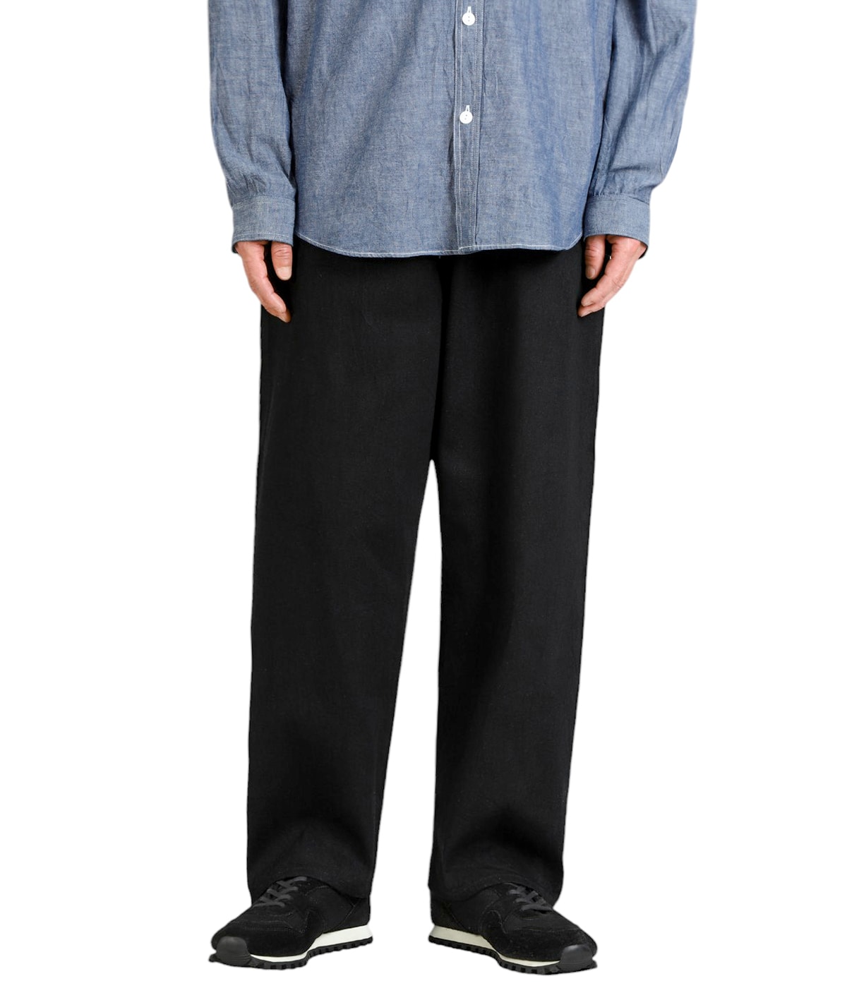 ぎんちゃん RECYCLED WASTE SUVIN COTTON YARN 11.5oz DENIM 5POCKET WIDE