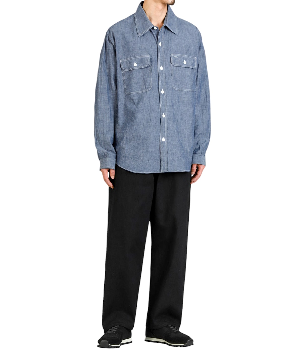 GOLD ゴールド SUVIN DENIM WIDE PANT XL GOLD / ゴールド ： RECYCLED WASTE SUVIN COTTON YARN 11.5oz