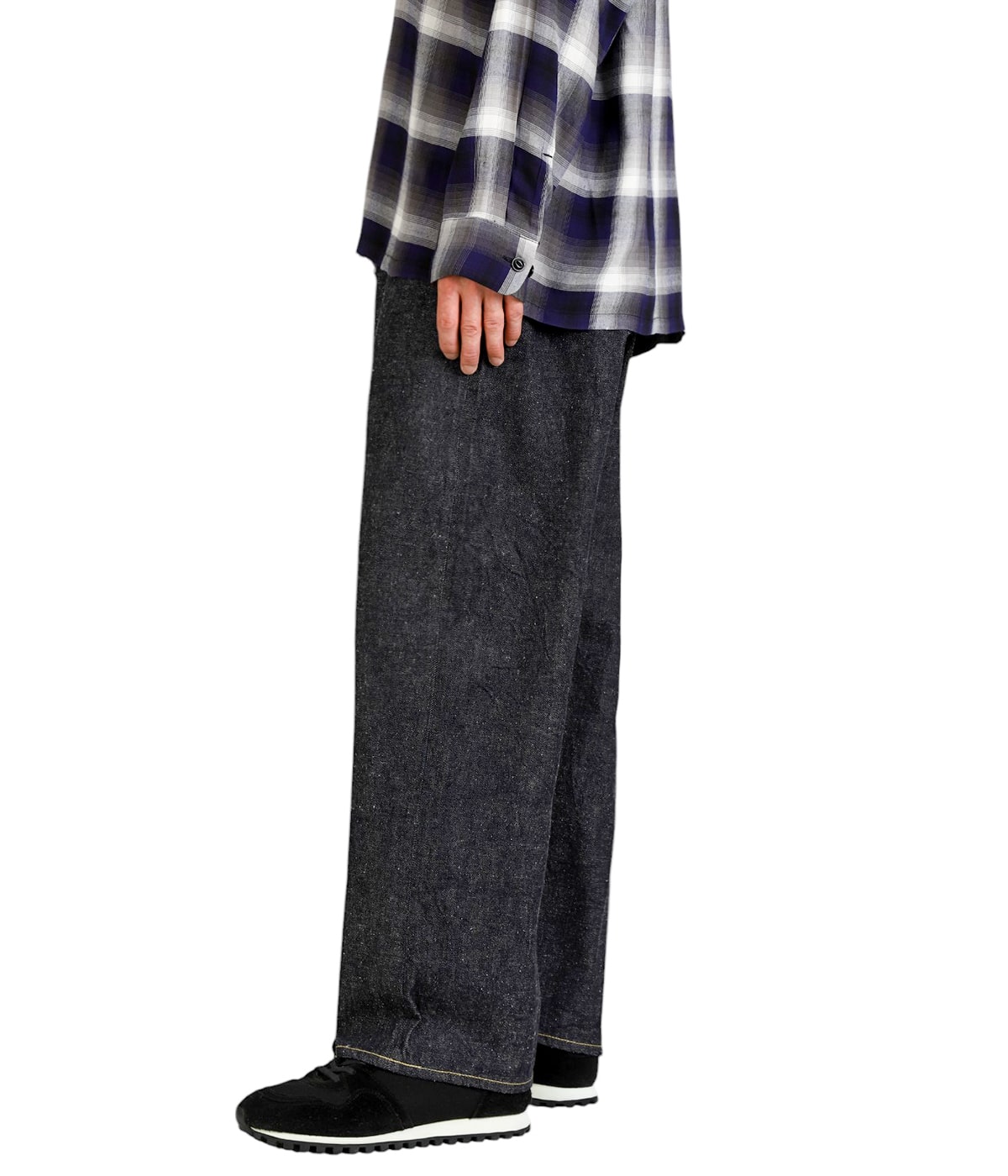 RECYCLED WASTE SUVIN COTTON YARN 11.5oz DENIM 5POCKET WIDE