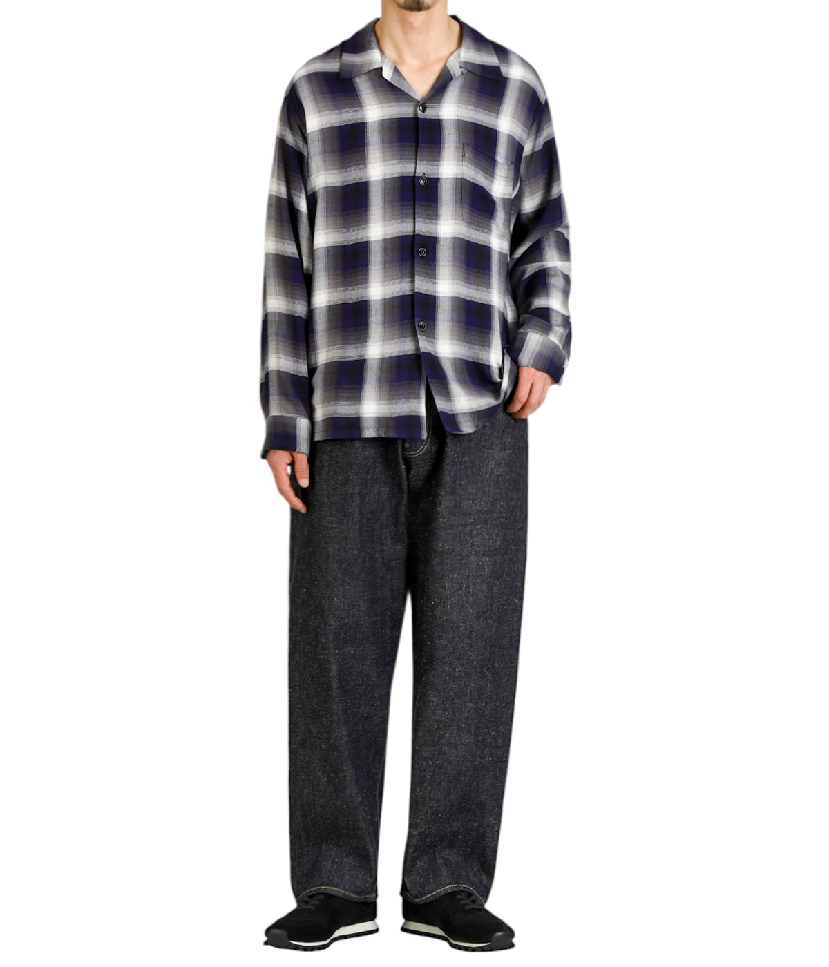 GOLD ゴールド SUVIN DENIM WIDE PANT XL GL42472A]gold(ゴールド) RECYCLED WASTE SUVIN COTTON YARN