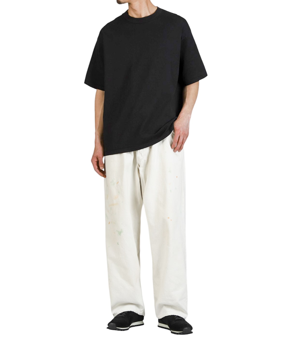 デニム・ジーパン JEMUT YELLOW WASHING WIDE DENIM PANTS MR182 JEMUT】22SS☆ Freed Wide Balloon Denim Pants (Jemut/デニム