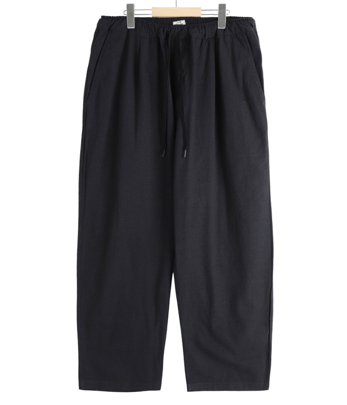 COTTON / SILK DUCK １TUCK WIDE EASY PANTS