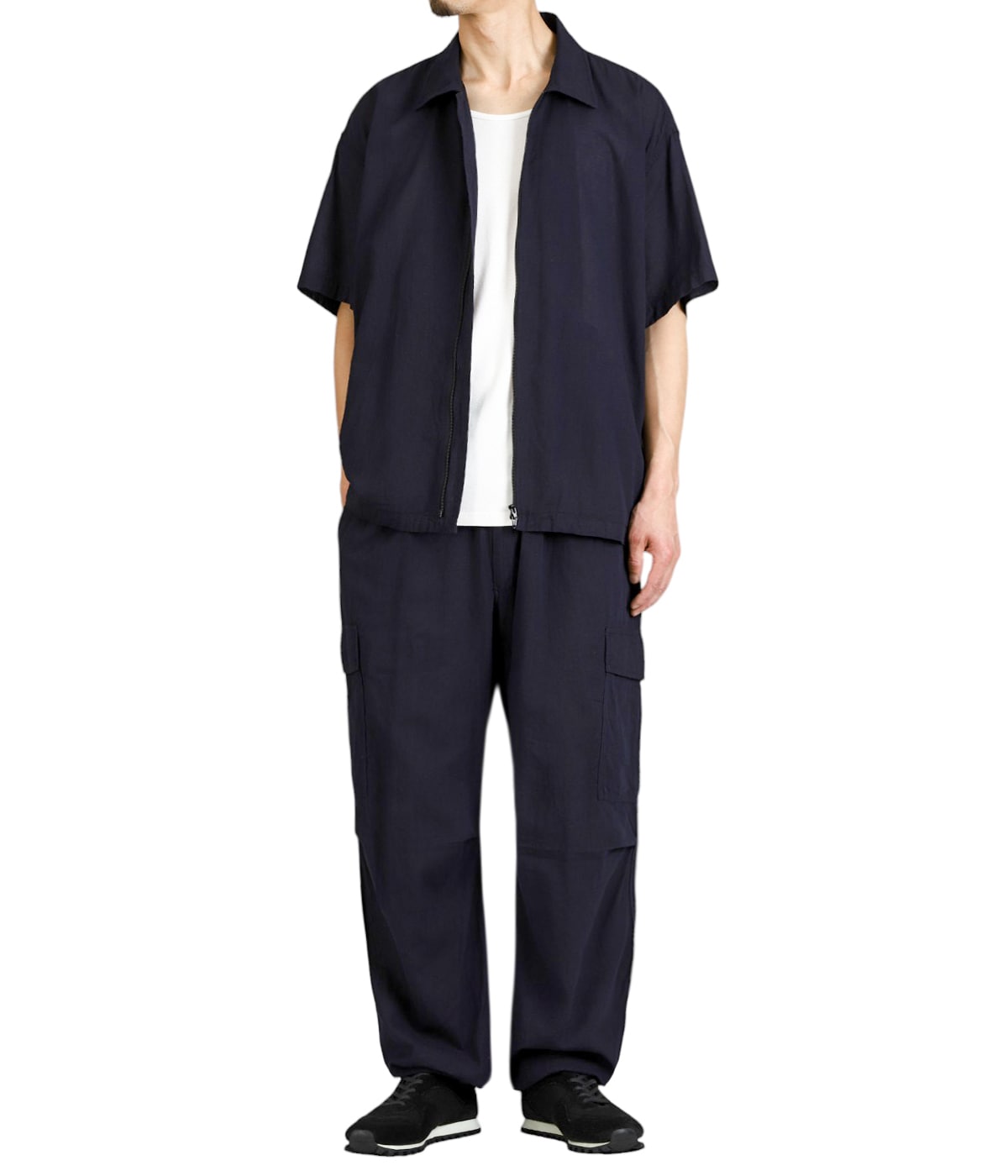 パンツ Y's INDIGO HEATHER CHAMBRAY CARGO PANTS SLY | BIG PK FLARE CARGO パンツ (パンツ ) |SHEL'TTER WEBSTORE