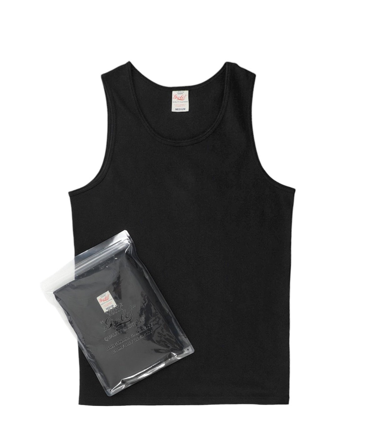 c_c_ グルダントレカ11枚 30/1 ORGANIC COTTON 1-PACK REGULAR TANKTOP | GOLD(ゴールド