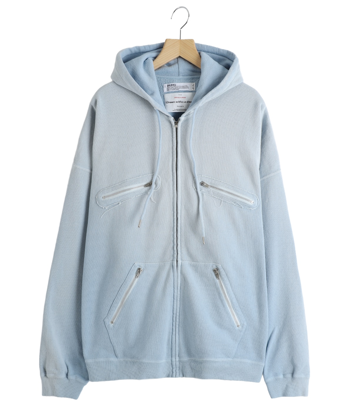 5-Zip Vintage Dyed Hoodie | DAIRIKU(ダイリク) / トップス
