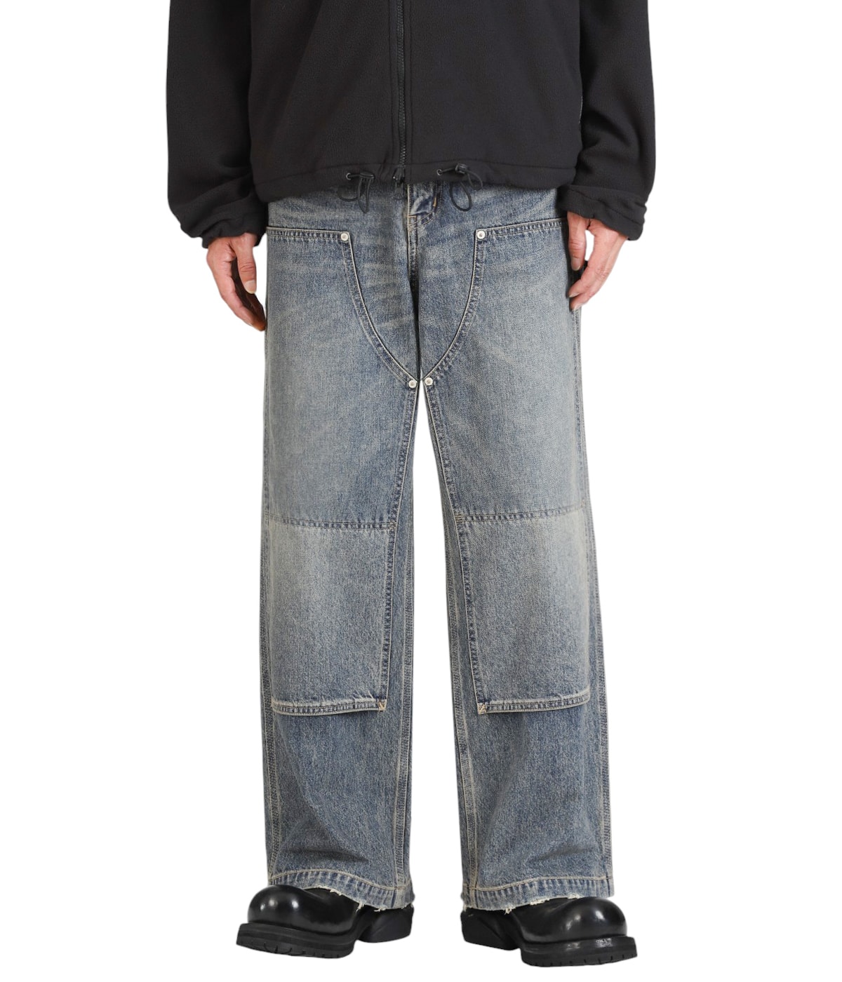 model(175cm / 60kg)B85 W75 H92 着用サイズ：27(S)