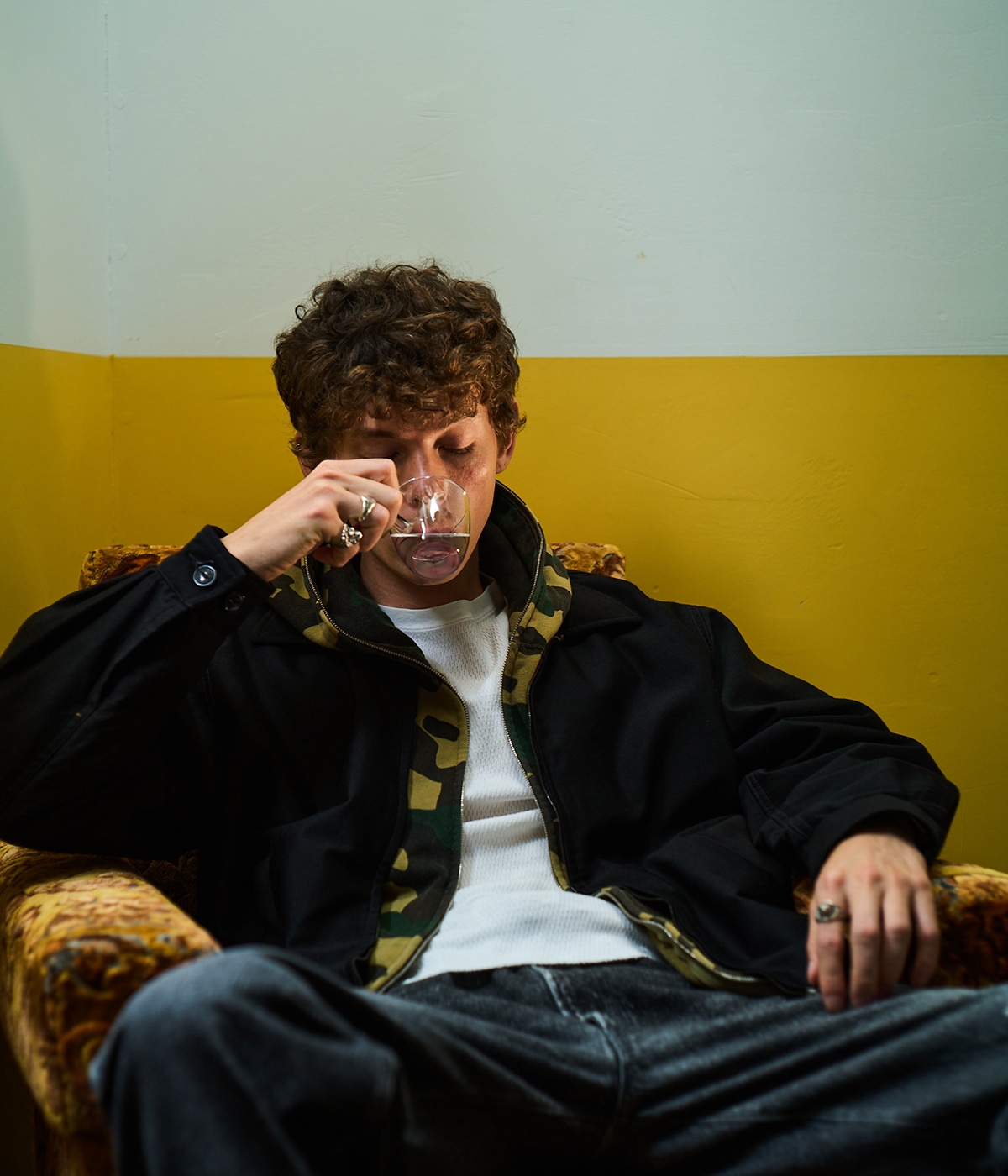 WOOL / COTTON MOLESKIN SPORTS JACKET | GOLD(ゴールド) / アウター