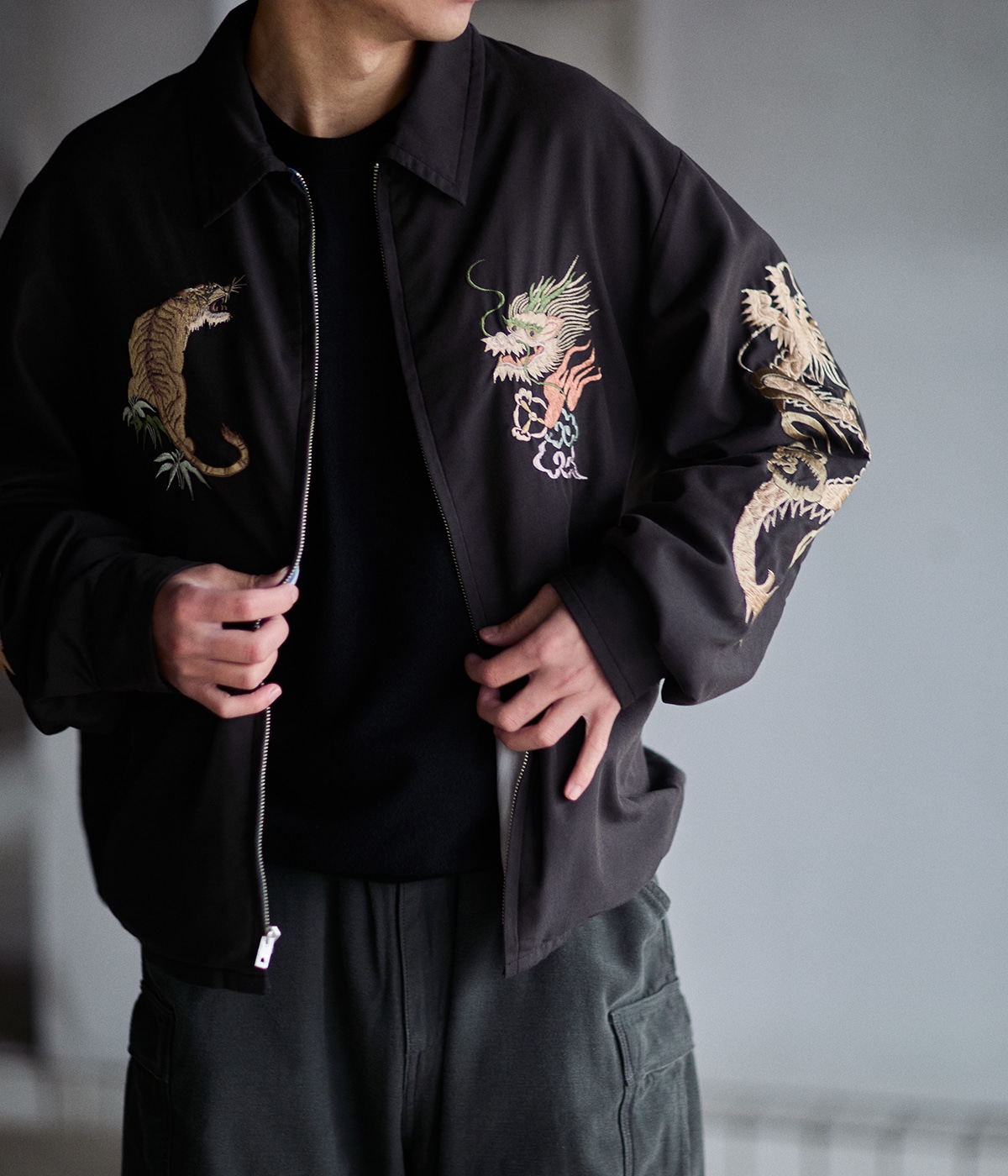 予約】別注 SOUVENIR JACKET AGED MODEL JAPAN MAP | GOLD(ゴールド