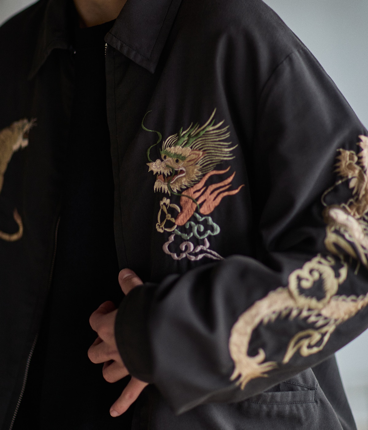 別注 SOUVENIR JACKET AGED MODEL JAPAN MAP | GOLD(ゴールド