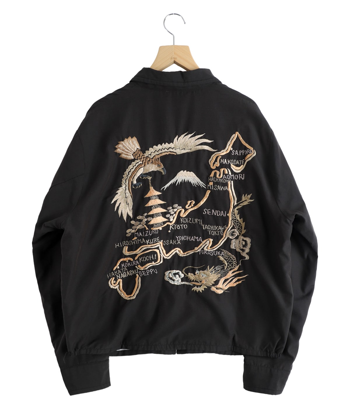予約】別注 SOUVENIR JACKET AGED MODEL JAPAN MAP | GOLD(ゴールド