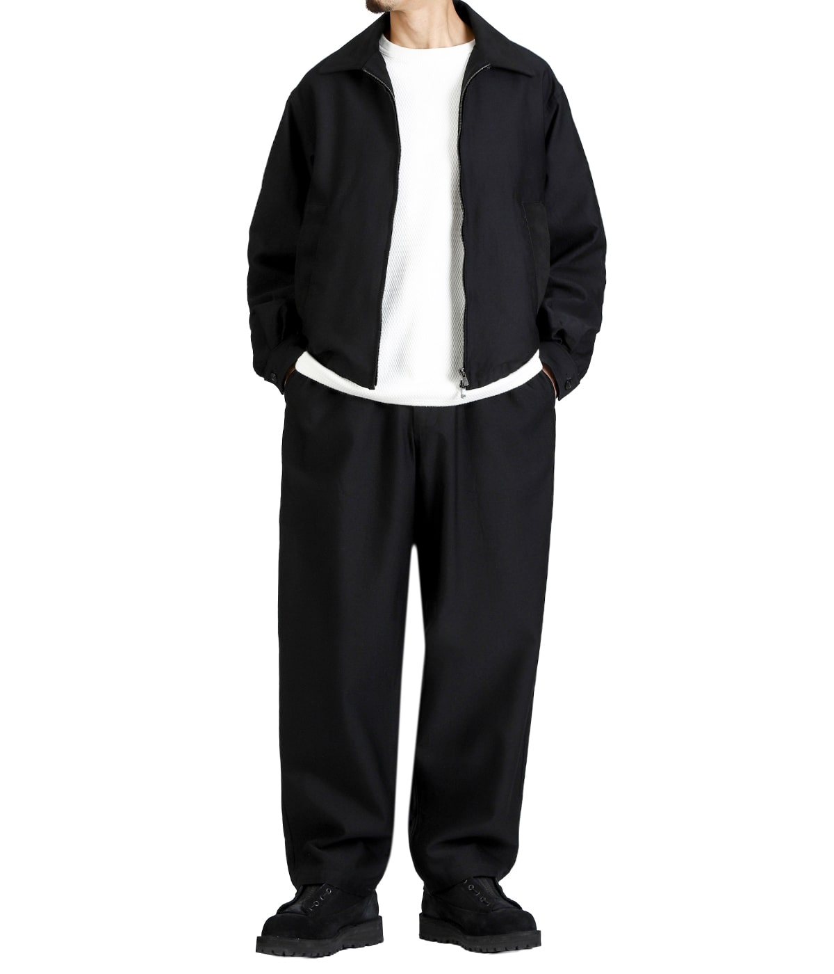 TOPS : WOOL / COTTON MOLESKIN SPORTS JACKET を着用