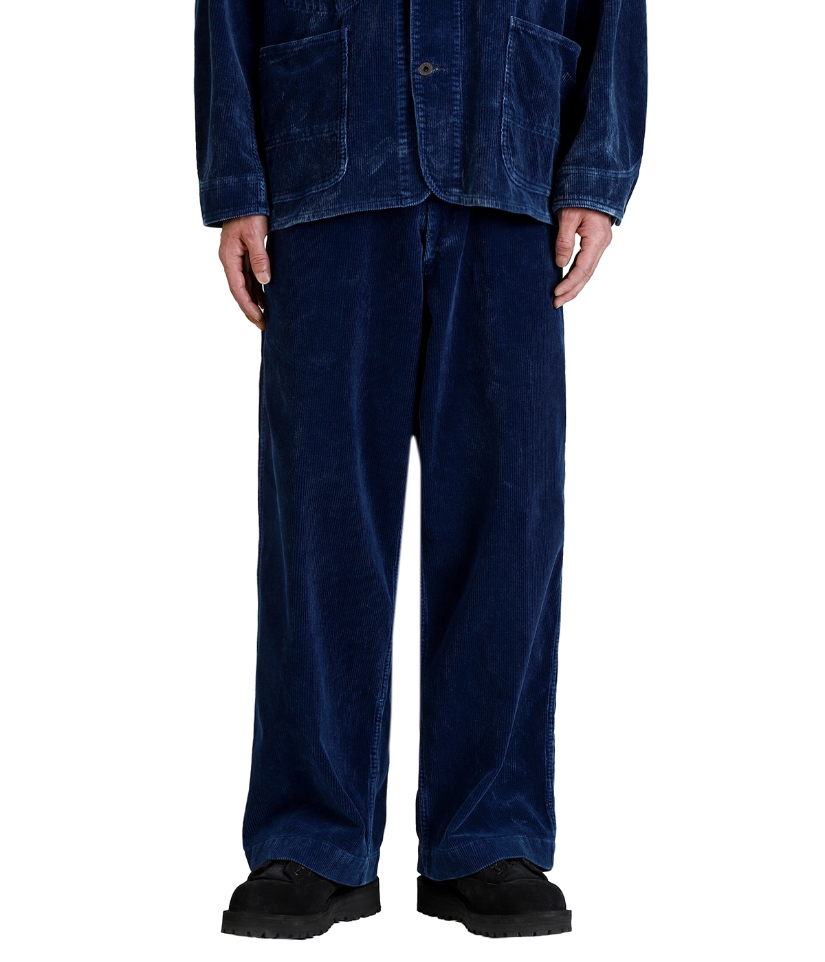 9W INDIGO CORDUROY TROUSERS | GOLD(ゴールド) / パンツ コーデュロイ