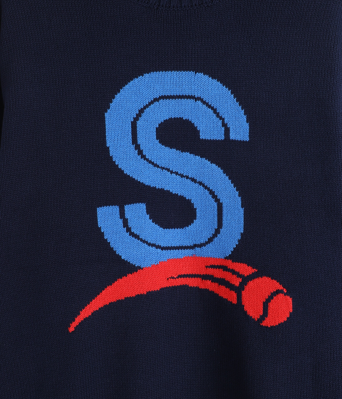 Setinn ネイビー ロゴ入り セーター Setinn ネイビー ロゴ入り セーター テニスクラシック