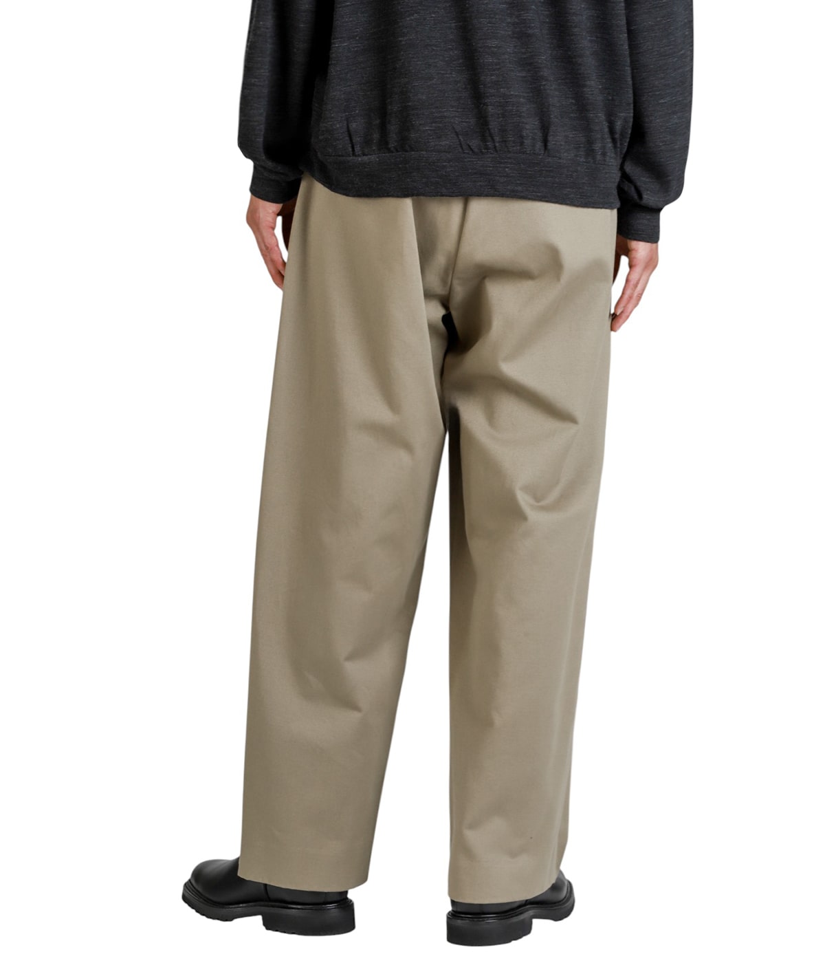 ORGANIC COTTON CHINO - 1 TUCK PANTS | URU(ウル) / パンツ