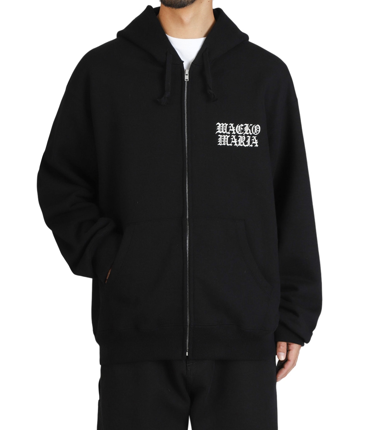黒L【WACKOMARIA】FULL ZIP SWEAT／新品タグ付／送料込 HEAVY WEIGHT FULL ZIP HOODED SWEAT SHIRT ( TYPE-1 ) | WACKO