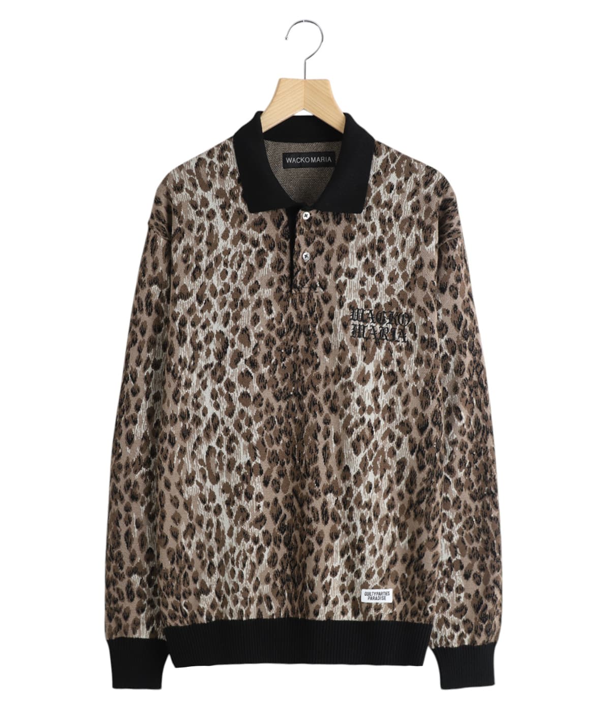ワコマリア　ニットポロシャツ LEOPARD KNIT POLO SHIRT | WACKO MARIA(ワコマリア) / トップス