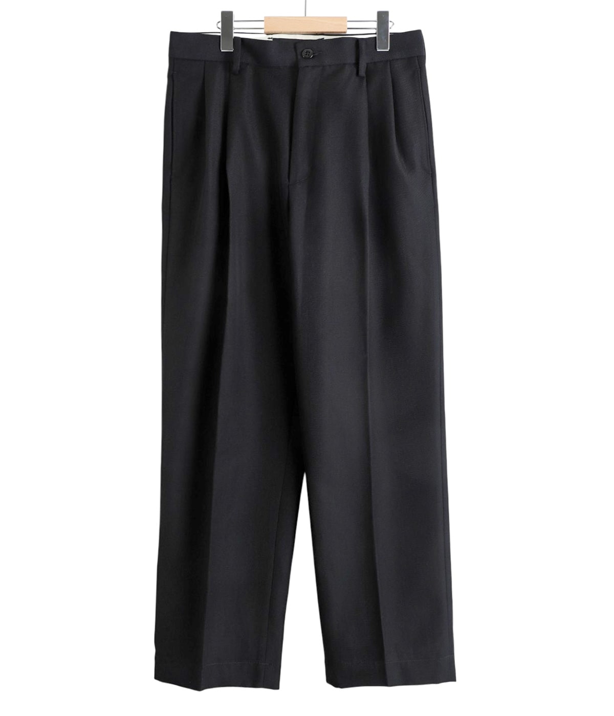美品XL ワコマリア DOUBLE PLEATED CHINO TROUSERS WACKO MARIA DOUBLE PLEATED CHINO TROUSERS 【BLACK】 ¥24,200