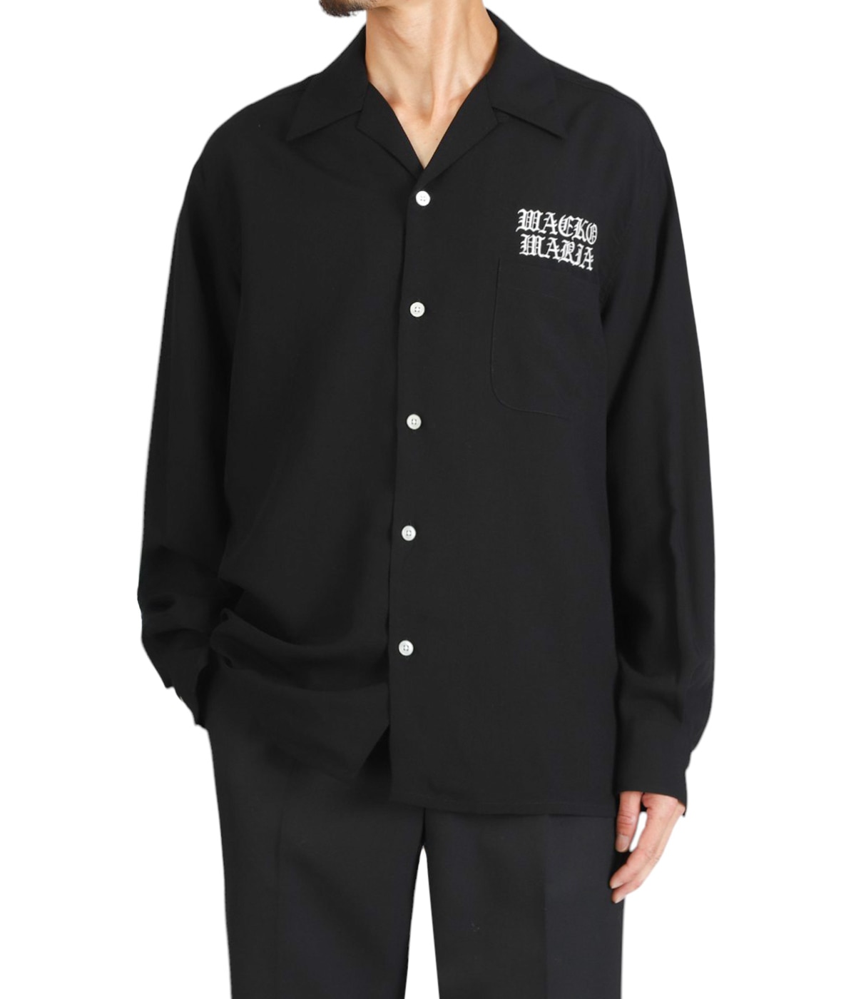 WACKO MARIA 50'S SHIRT ブラック　シャツ WACKO MARIA (ワコマリア) 50'S SHIRT L/S (TYPE-1) (50'S長袖