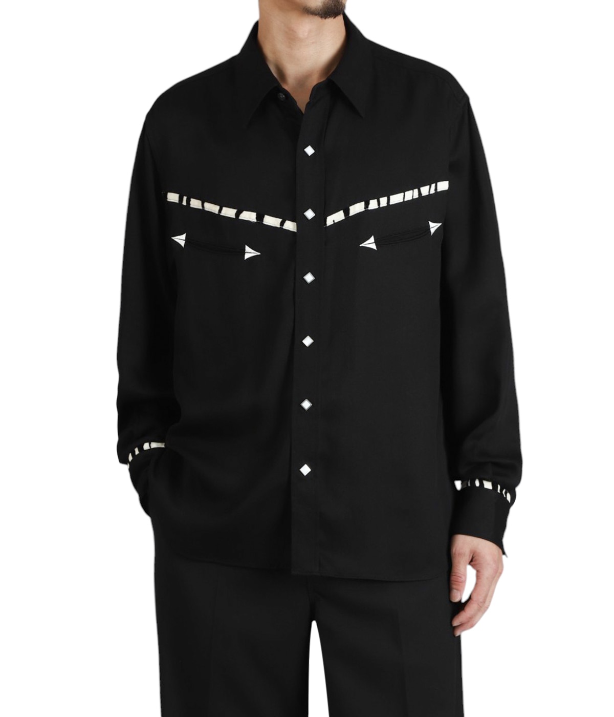 model（175cm / 60kg）B85 W75 H92 着用サイズ：M